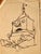Gabriele Galantara, Talking Belfry, Early 20th Century, Ink and Pencil on Paper For Sale