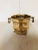 Metal Vintage Footed Brass Cachepot With Round Knocker Handles For Sale - Image 7 of 7