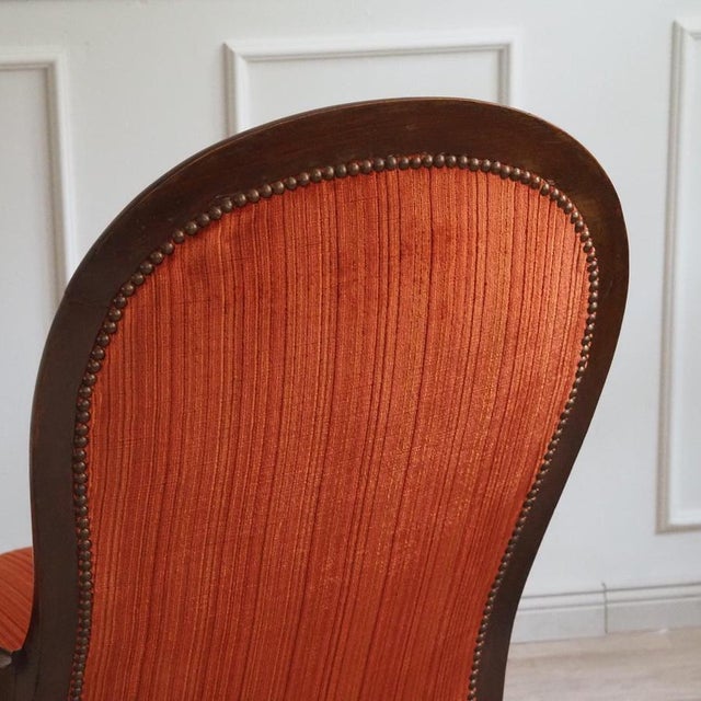 Antique French Salon Chair, 1890s For Sale - Image 11 of 13