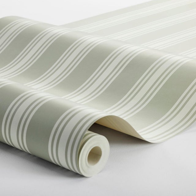 Inspired by a historic Swedish estate, Boråstapeter Gunnebo offers an elevated take on the classic stripe, with a matte...