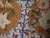 Textile 1870s Blue Floral Antique English Victorian Needlepoint Carpet 6' X 6' Flatweave Wool Rug For Sale - Image 7 of 9