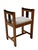 1920s Art Deco Modernist Stool in Oak & Velvet from Jan Brunott, 1920s For Sale - Image 5 of 14