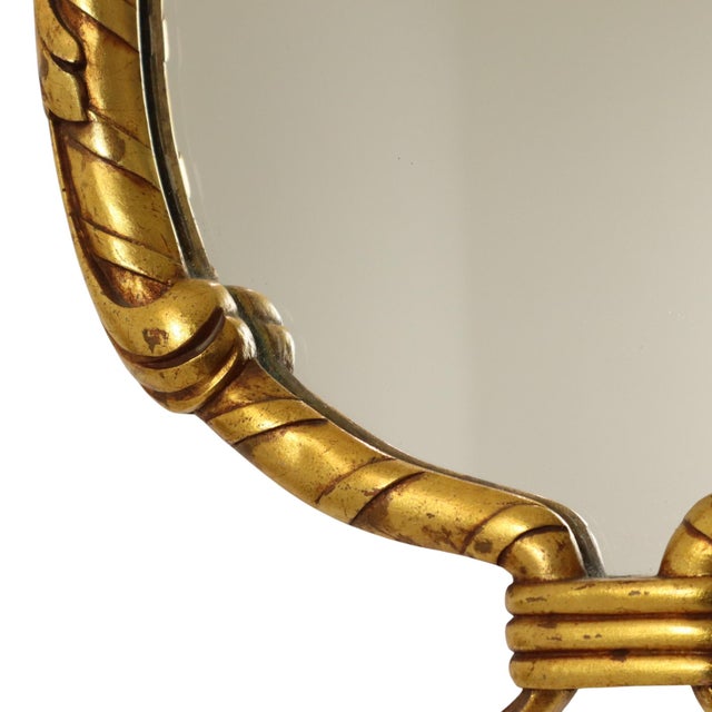 Baroque Gold-Leaf Gilded Acanthus Mirror For Sale - Image 10 of 18