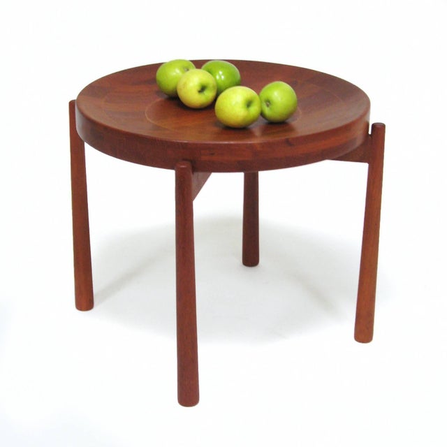 Brown Swedish Solid Teak Flip-Top Tables in the Manner of Jens Quistgaard For Sale - Image 8 of 10
