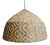 Rattan Diamond Weave Tribal Pendant Light Large For Sale