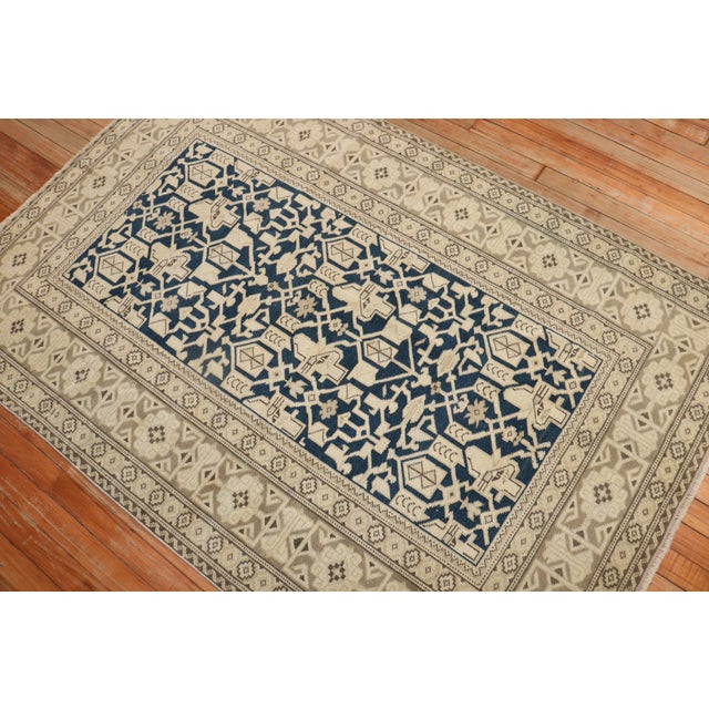Textile Vintage Caucasian Rug - 3'10" x 5'8" For Sale - Image 7 of 9