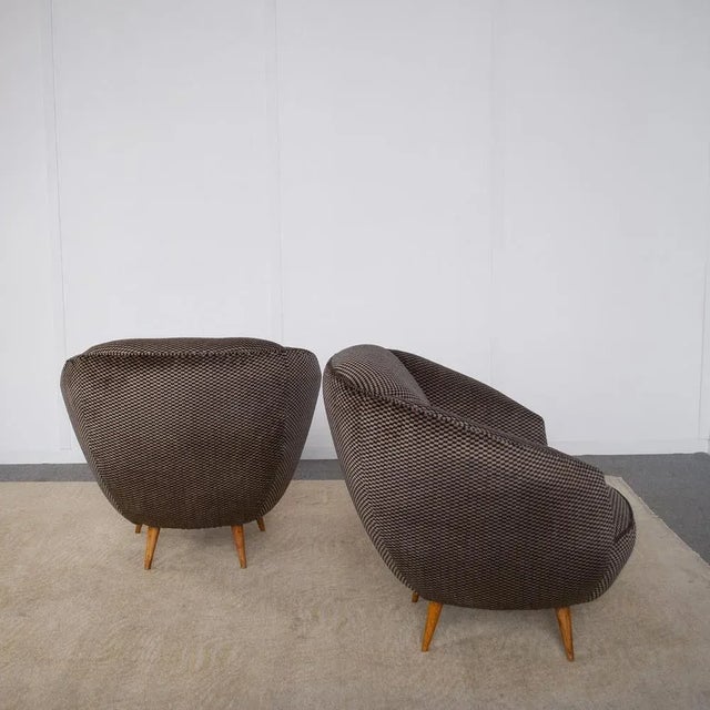 Gio Ponti Set of Armchairs attributed to Gio Ponti, 1950s For Sale - Image 4 of 8