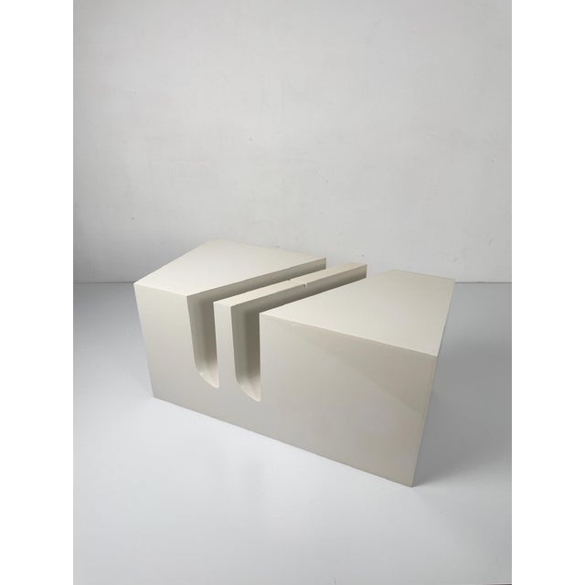 White Bilumen Center Table by Marco Zanuso, 1970s For Sale - Image 8 of 10