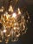 Metal Brass Chandelier with Glass Drops by Christoph Palme, 1970s For Sale - Image 7 of 9