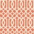 Contemporary Schumacher Imperial Trellis II Wallpaper in Ivory/Mandarin For Sale - Image 3 of 3