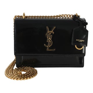 Black Patent Monogram Small Sunset Bag For Sale