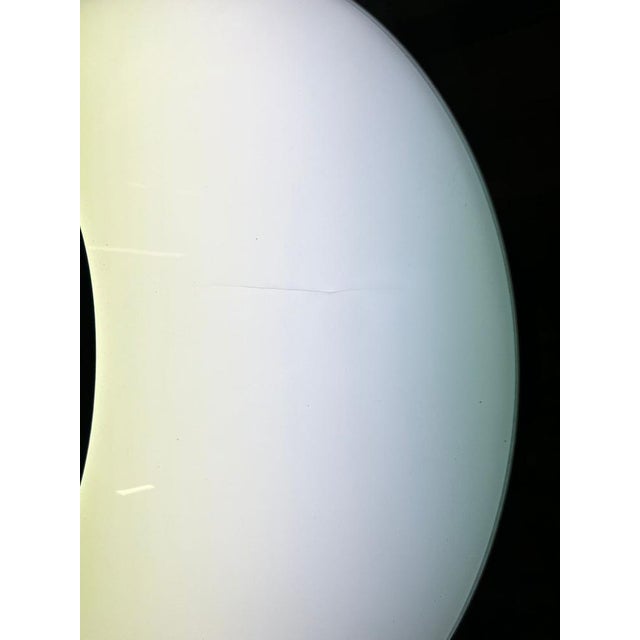 Space Age Double Light Lamp in Glass and Steel, 1970s For Sale - Image 9 of 18