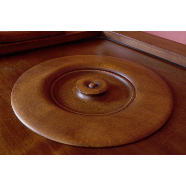 2000 - 2009 Antique Toilet Seat with Lid For Sale - Image 5 of 8