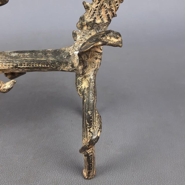 African Bronze Sculpture Horse with Warriors, Early 1900s For Sale - Image 13 of 17