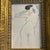 1970’s original female nude watercolor painting/ pencil drawing in chunky gold frame. Measures 5x7 / 12.5x14.5 framed....