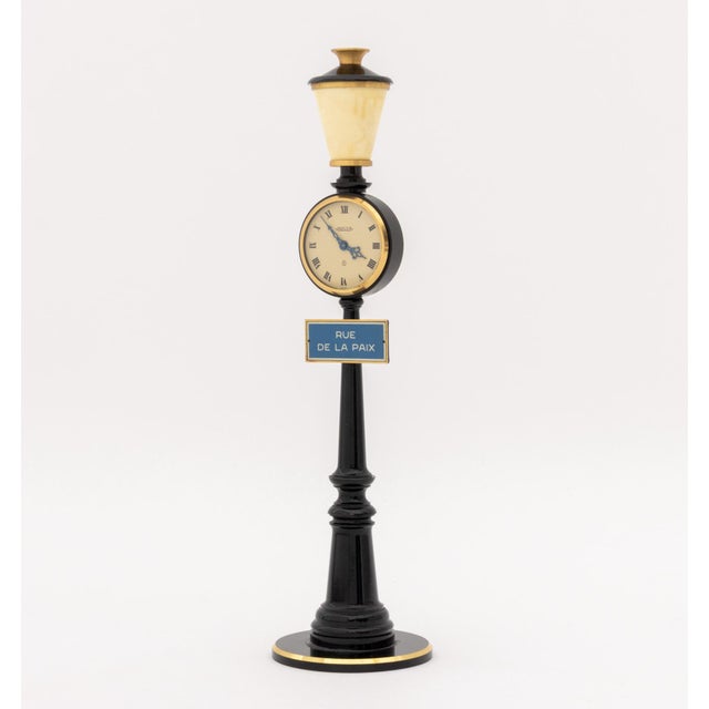 Metal Jaeger-LeCoultre Rue De La Paix Street Lamp Clock For Sale - Image 7 of 9