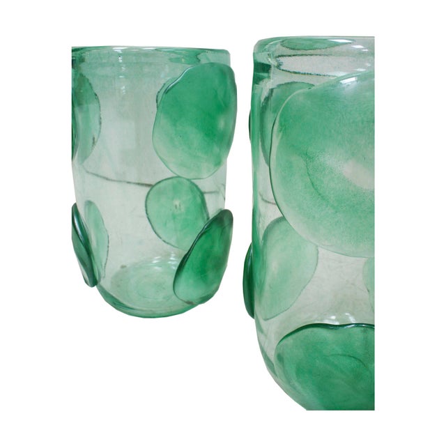 Mid-Century Modern Mid-Century Modern Italian Murano Glass Vases from Costantini, Set of 2 For Sale - Image 3 of 8