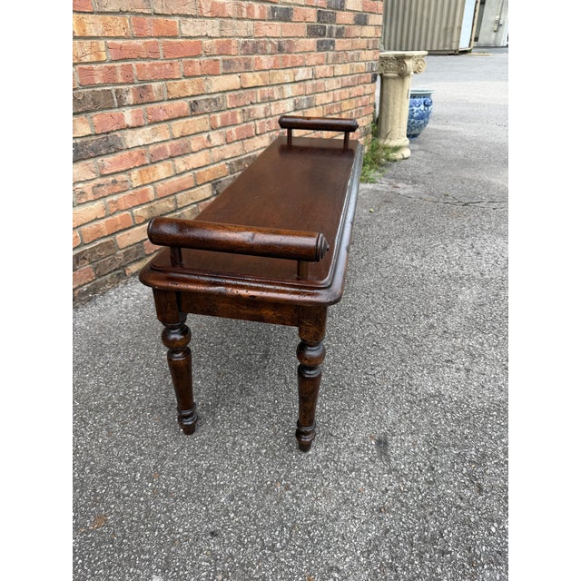 1950s Vintage Hall Bench For Sale - Image 5 of 9