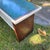 2020s Child’s Blue and White Pine Bench Made From Reclaimed Wood For Sale - Image 5 of 7