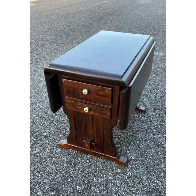 Mid 20th Century Ethan Allen Mission Style Drop Leaf Table Chairish