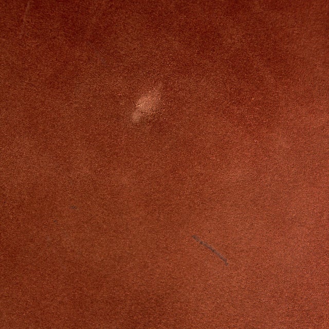 Textile Vintage Velvet Desk Chair For Sale - Image 7 of 12