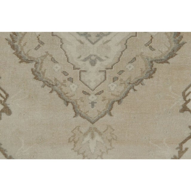 Vintage Turkish Extra-Long Runner With Ornate Medallion Set in Beige - Rug & Kilim For Sale In New York - Image 6 of 9