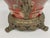 Large Chinese Porcelain Jardiniere Chinoiserie Planter Ornate Cast Metal Handles Coral Floral Cachepot For Sale - Image 9 of 9