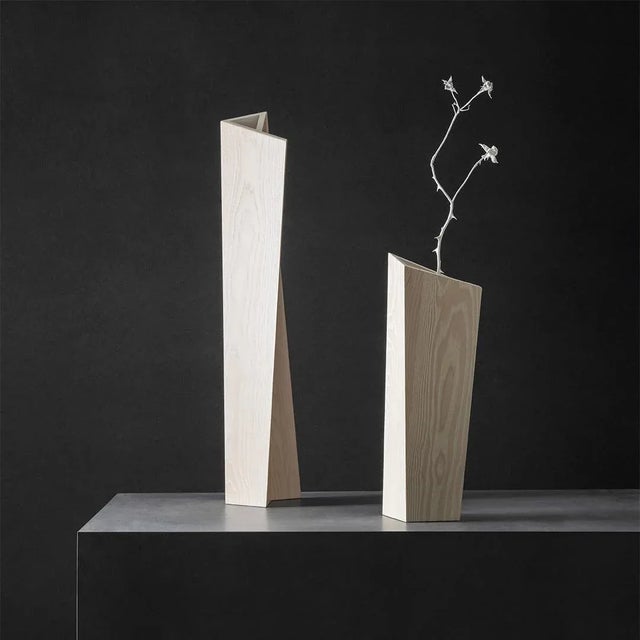 Small White Ash Nun Vase by Matthias Scherzinger For Sale - Image 4 of 9