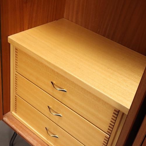 Wood Vintage Cabinet in Mahogany Veneer, 1960s For Sale - Image 7 of 13