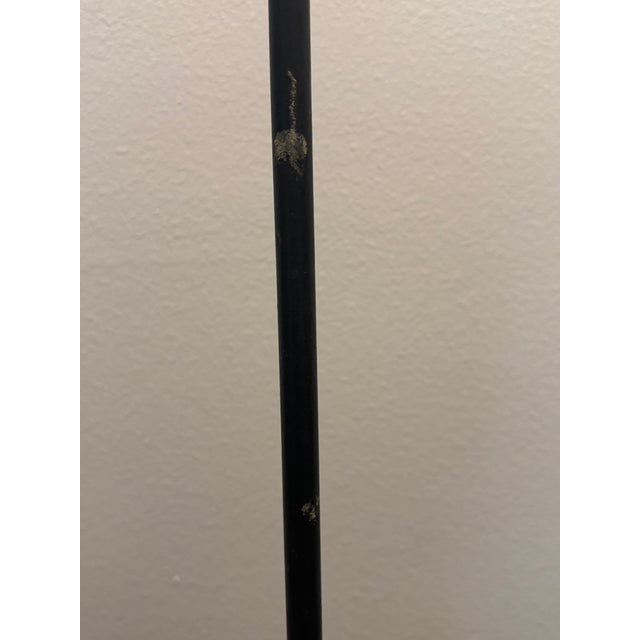 Antique Early 20th Century American Wrought Iron Bridge Arm Floor Lamp For Sale - Image 18 of 18