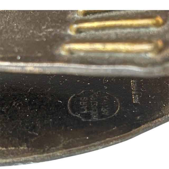 Lars Holmström Pair of Forged Iron and Brass Wall Sconces by Lars Holmström Arvika For Sale - Image 4 of 4