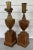 1930's English Carved Wood Urn Form Library Table Lamps - a Set of 2 For Sale - Image 13 of 13