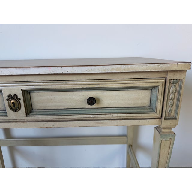 Vintage French Provincial Style Writing Desk For Sale - Image 9 of 17