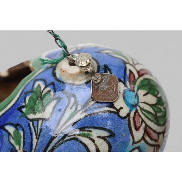 Polychrome Kashkul Begging Bowl Pottery, 1950s For Sale - Image 14 of 18