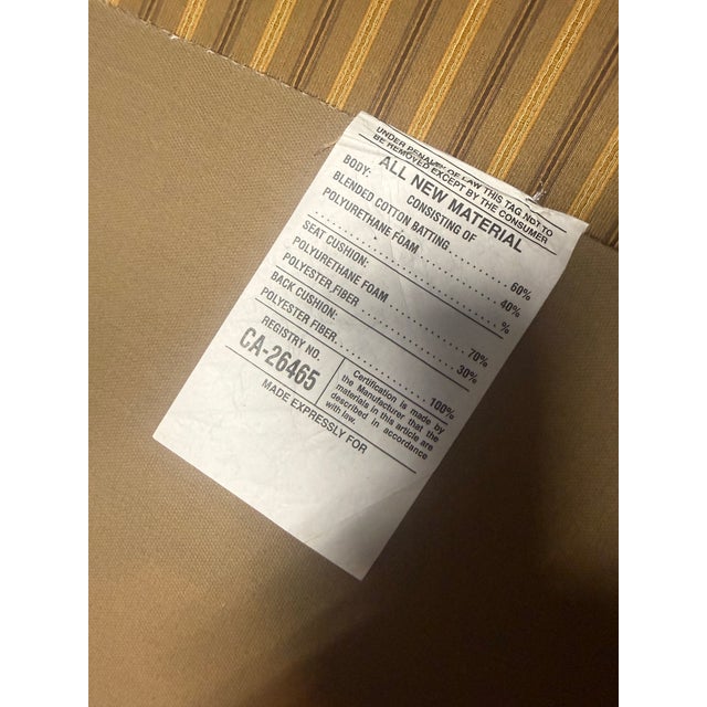 Late 20th Century George Smith Style Upholstered Chairs - A Pair For Sale - Image 11 of 11