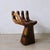 Carved Wooden Sculpture Chair in the Shape of a Hand, 1980s For Sale - Image 18 of 18