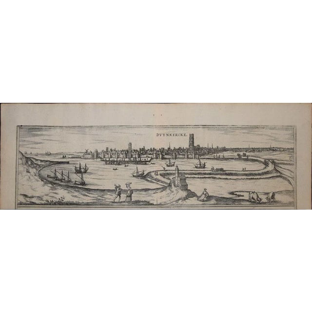 Braun g., hogenberg f., duynkercke or dunkirk, from the collection civitates orbis terrarum, cologne, t. Graminaeus,...