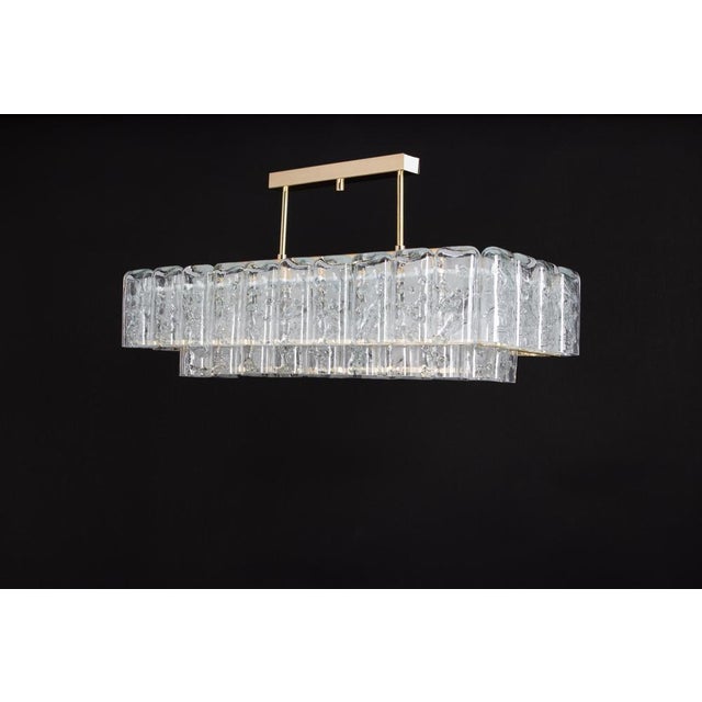 Large Ice Glass Tubes Chandelier from Doria, Germany, 1960s For Sale - Image 14 of 15
