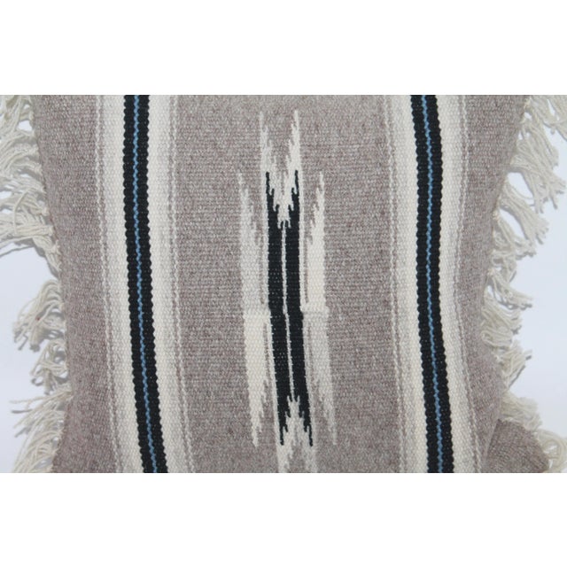 Rustic Navajo Style Weaving Pillow For Sale - Image 3 of 4