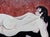 Oil Painting the Lady Plays Cards Victor Konotopsky For Sale - Image 4 of 10