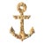 Coastal Folk Art Seashell-Encrusted Anchor Wall Sculpture For Sale