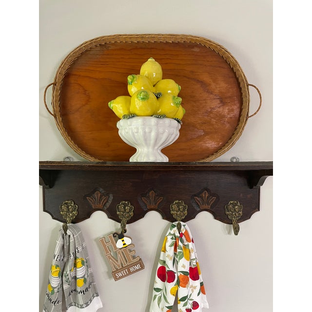 Vintage Majolica Lemon Topiary on Pedestal Bowl From Portugal For Sale - Image 16 of 16