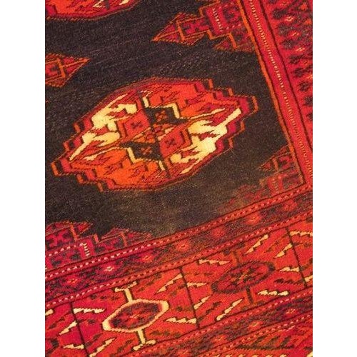 Traditional Vintage Approx: 4 X 7 Red Wool Area Rug For Sale - Image 3 of 11