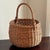 Tan Mid-20th Century Round French-Style Gathering / Market Basket For Sale - Image 8 of 18