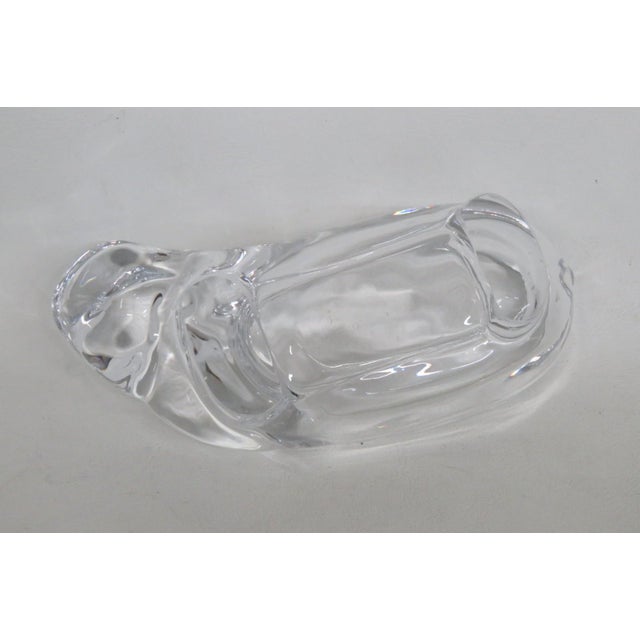Crystal Art Glass Hippopotamus Candy Dish Nut Bowl Ashtray Hippo Catchall 5201b For Sale - Image 12 of 13