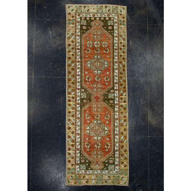 Red Turkish Vintage Runner Rug 3'3" x 9'5" #17979 For Sale - Image 8 of 8