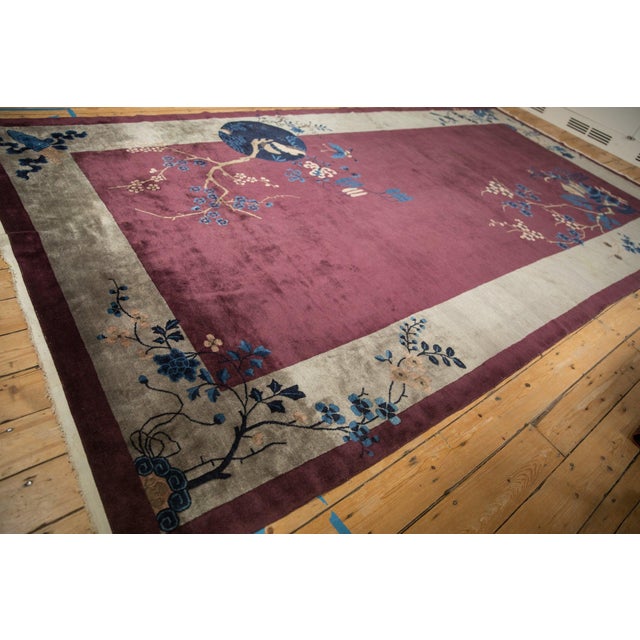 Old New House Antique Art Deco Carpet - 7'1" x 13'6" For Sale - Image 4 of 16