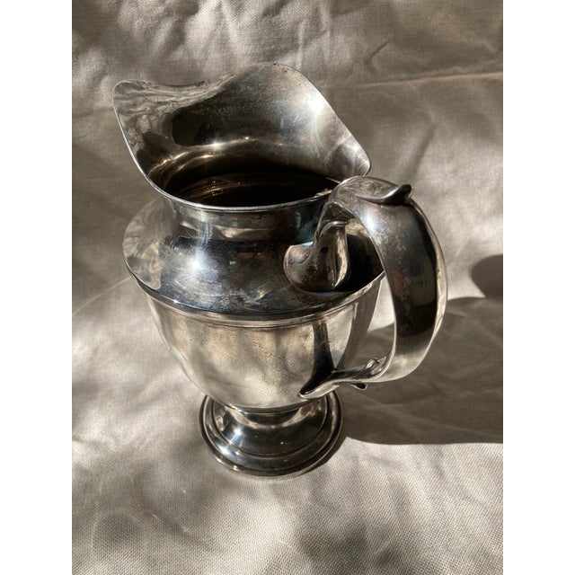 Large American Antique Solid Sterling Silver Water Pitcher, Early 20th Century For Sale - Image 4 of 6