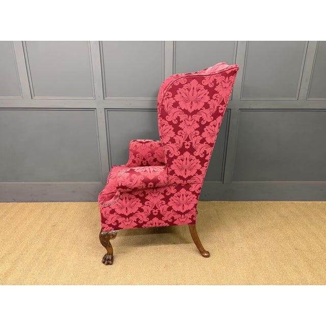 Antique Wing Chairs in Walnut, 1895 For Sale - Image 11 of 15