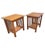 Country View Amish Handcrafted Arts & Crafts Mission Oak Side Tables, a Pair For Sale In Washington DC - Image 6 of 11